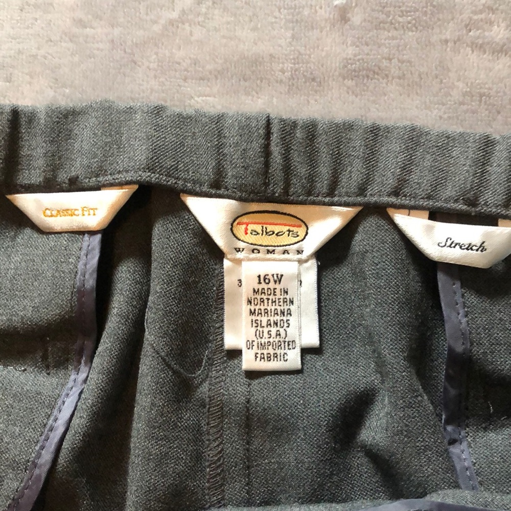 Talbots classic fit women’s gray trousers